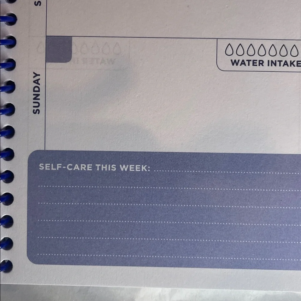 Weekly + Monthly Planner - Navy Blue with Iridescent Gems Hand Crafted